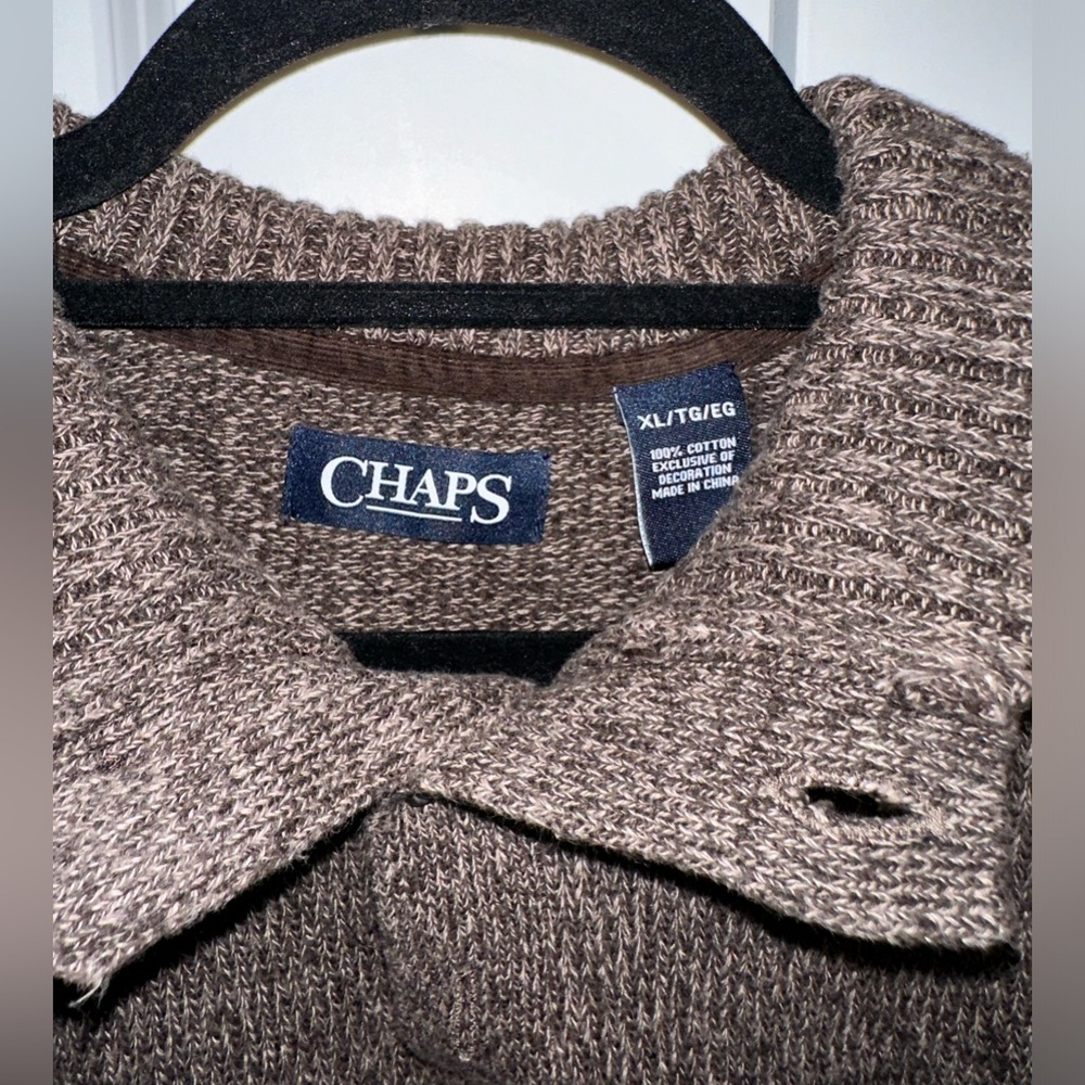 Chaps button pullover sweater - Picture 2 of 4